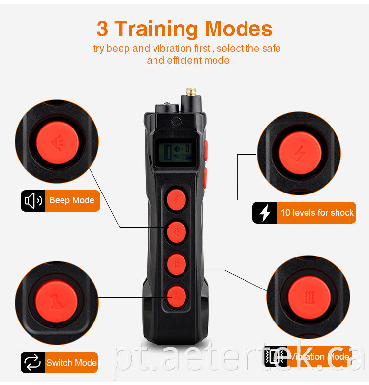 Dog Shock Trainer Vibrate Beep 1000M